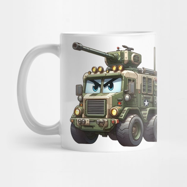 Military Vehicle Illustration by Dmytro